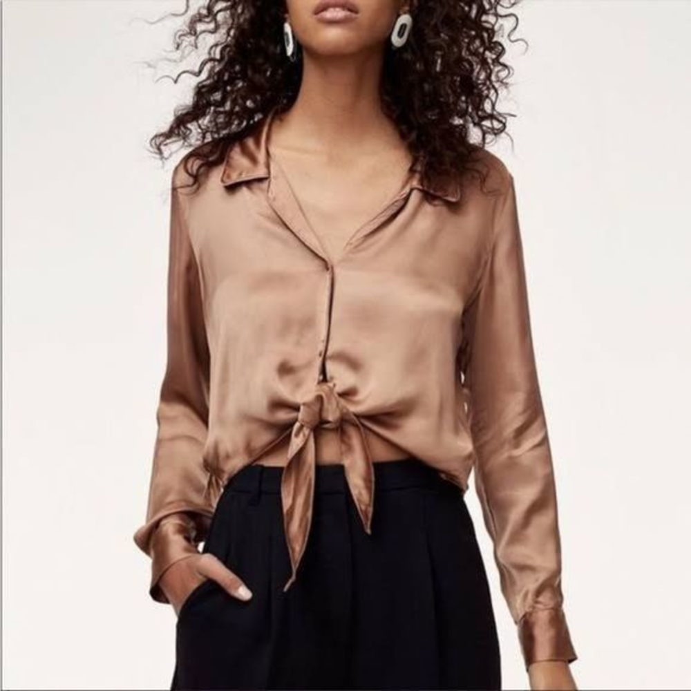 Wilfred Tie-Front Blouse‎